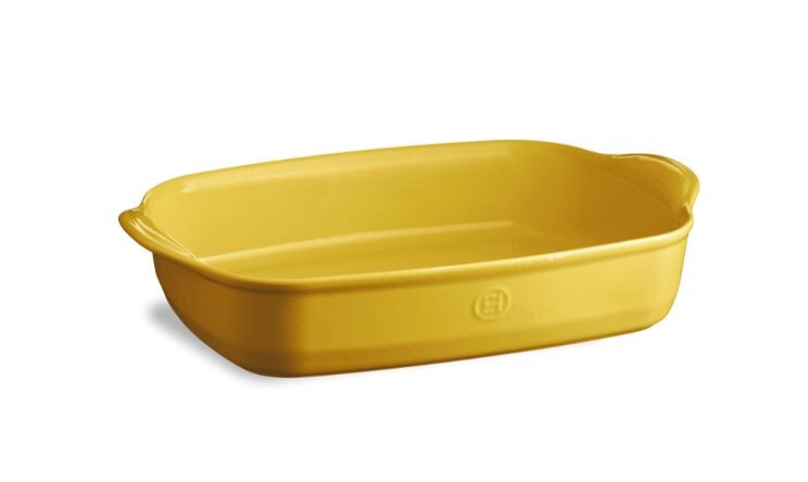 grand plat à four rectangulaire jaune provence emile henry eh909654
